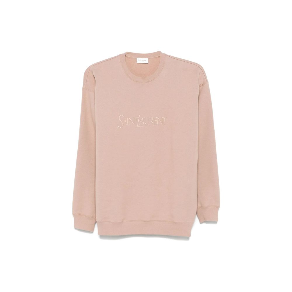 Saint Laurent 100% Cotton sweatshirt in beige