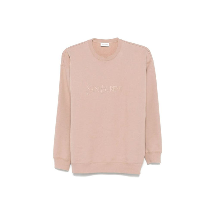 Saint Laurent 100% Cotton sweatshirt in beige