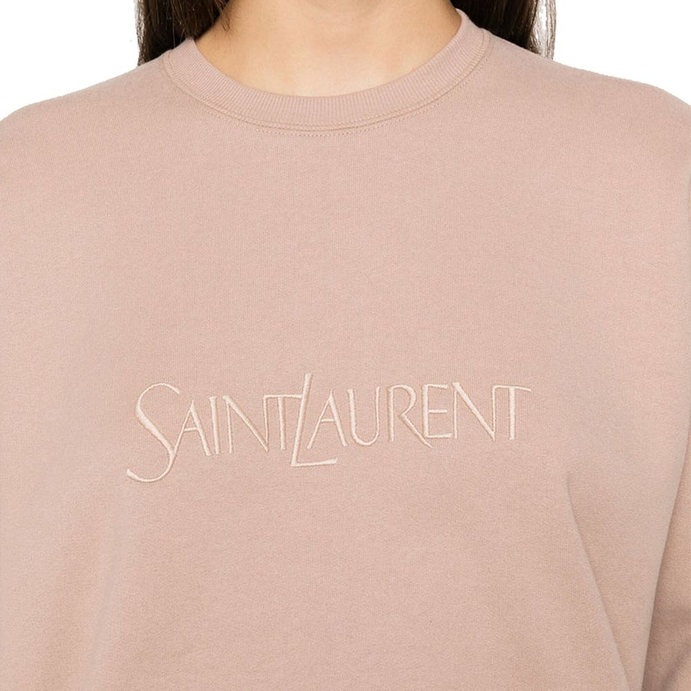 Saint Laurent 100% Cotton sweatshirt in beige — view 4