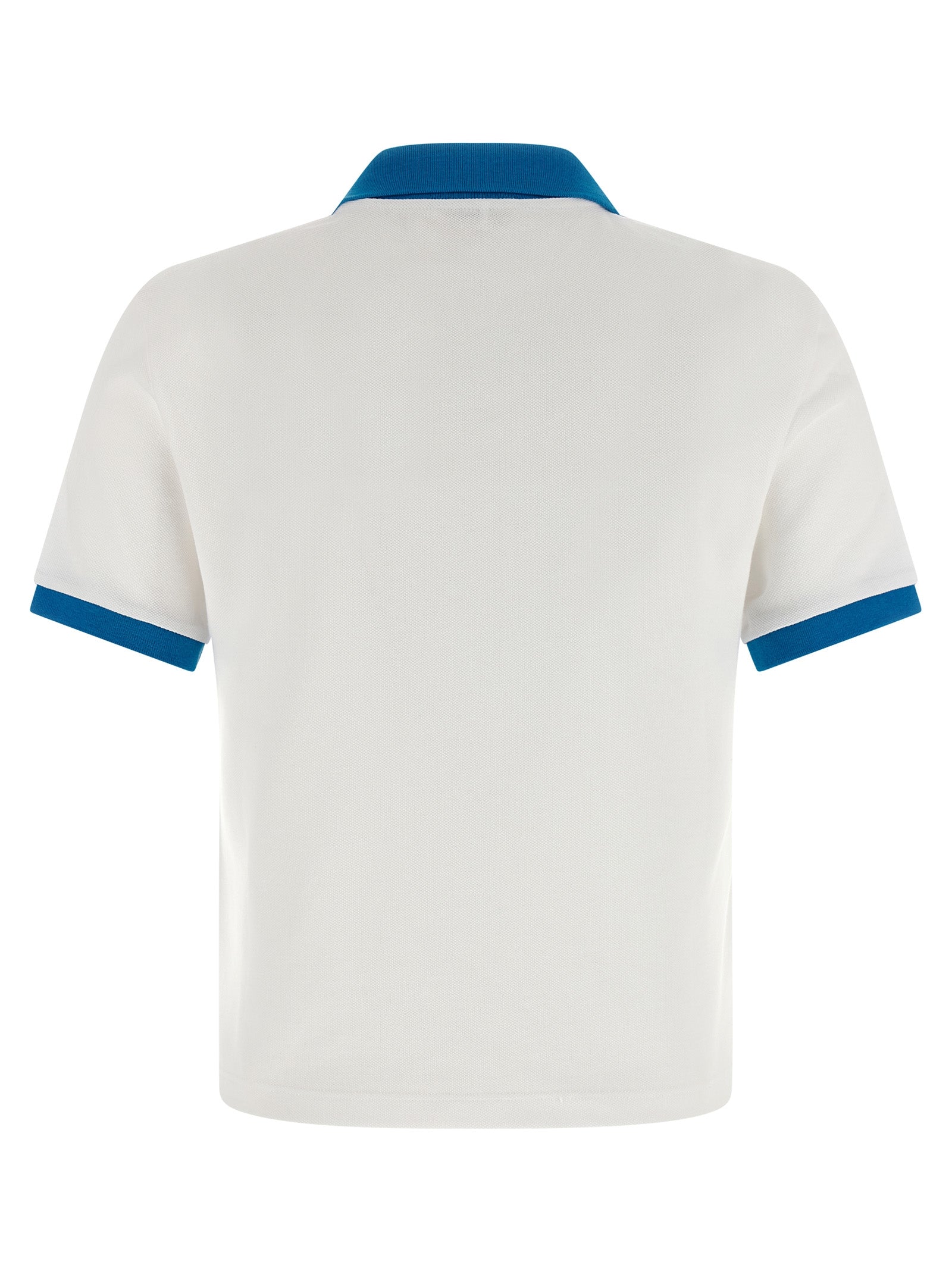 Medusa Polo Shirt Blue Cotton