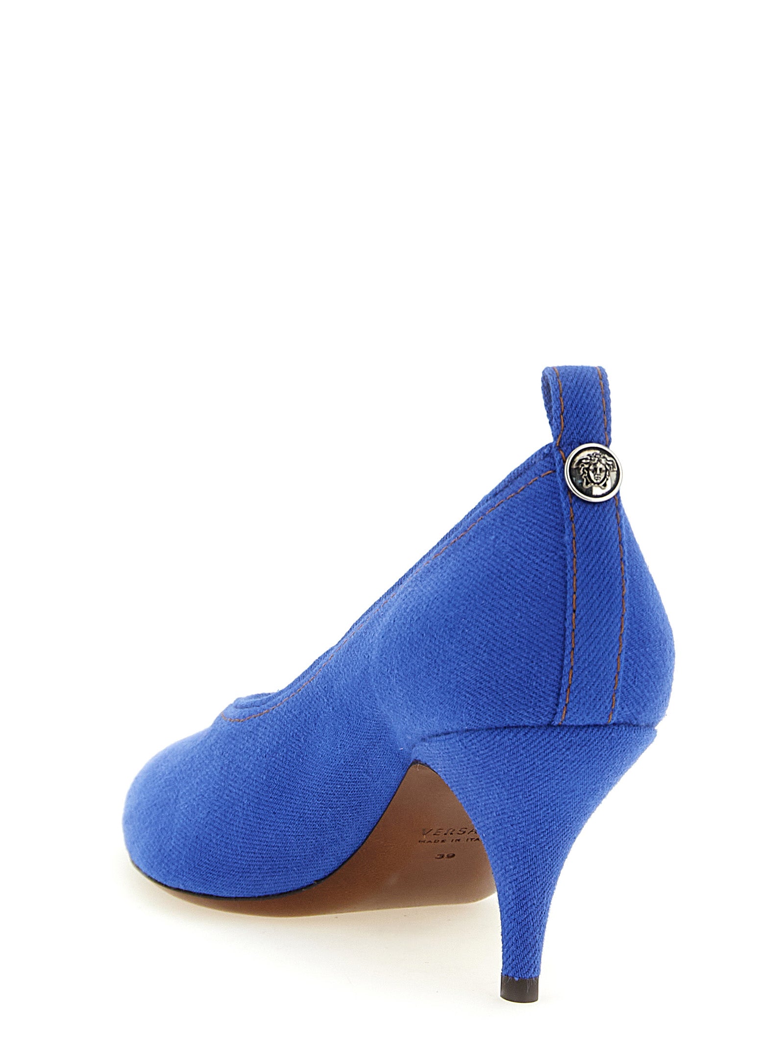 Tina Pumps Blue Cotton