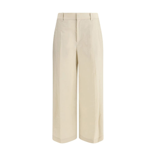 Brunello Cucinelli 75% Cotton trousers in beige