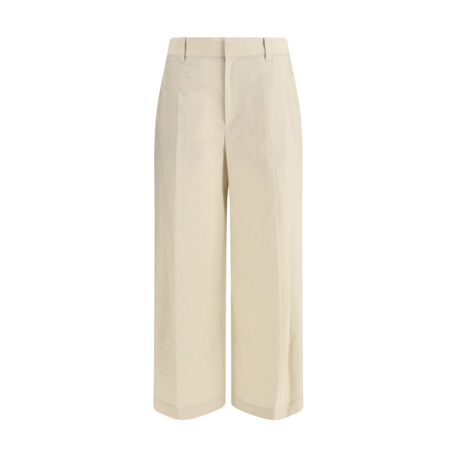Brunello Cucinelli 75% Cotton trousers in beige