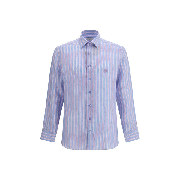 Etro 100% Linen shirt in blue