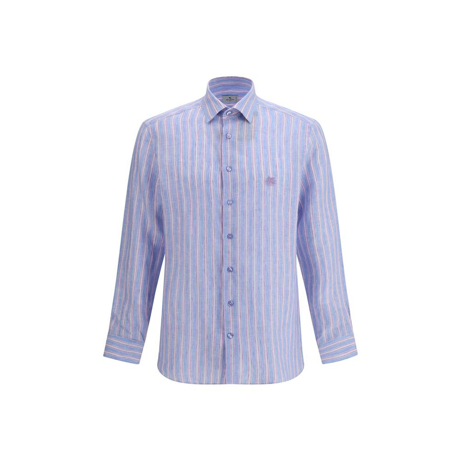 Etro 100% Linen shirt in blue