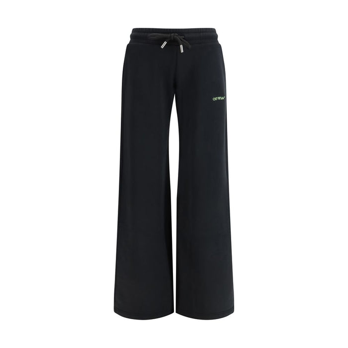 Off-White 100% Cotton joggers in black