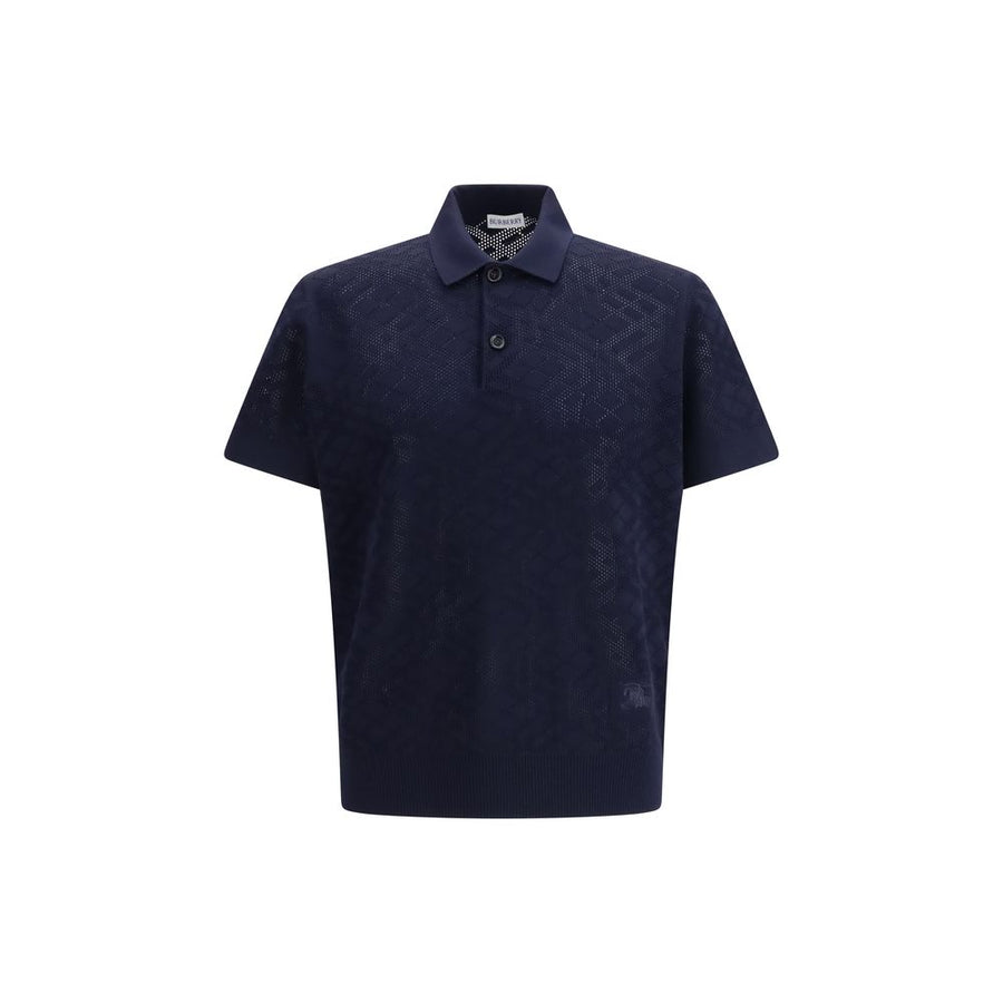 Burberry 100% Wool polo shirt in blue