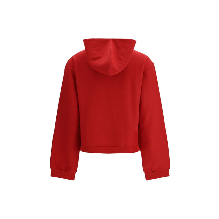 Balenciaga 100% Cotton hoodie in red — view 2