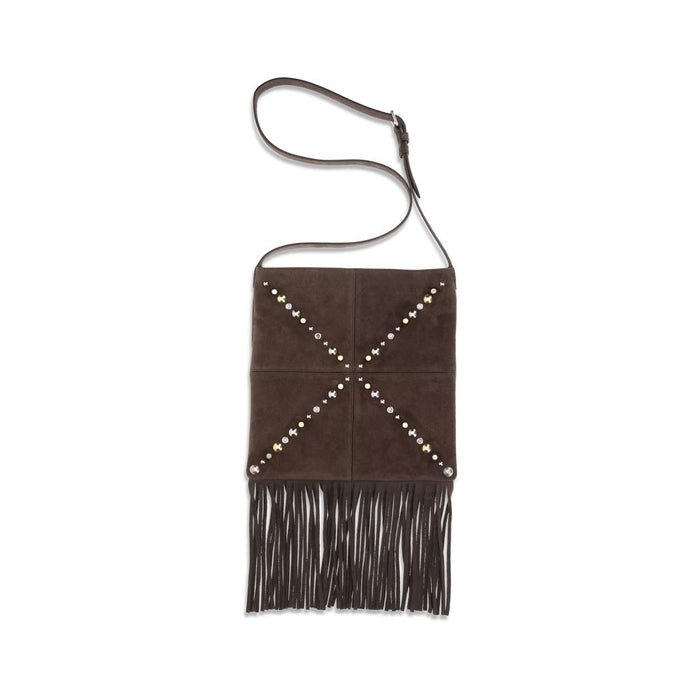 Valentino Garavani 100% Calf Leather Bos Taurus crossbody bag in brown — view 2