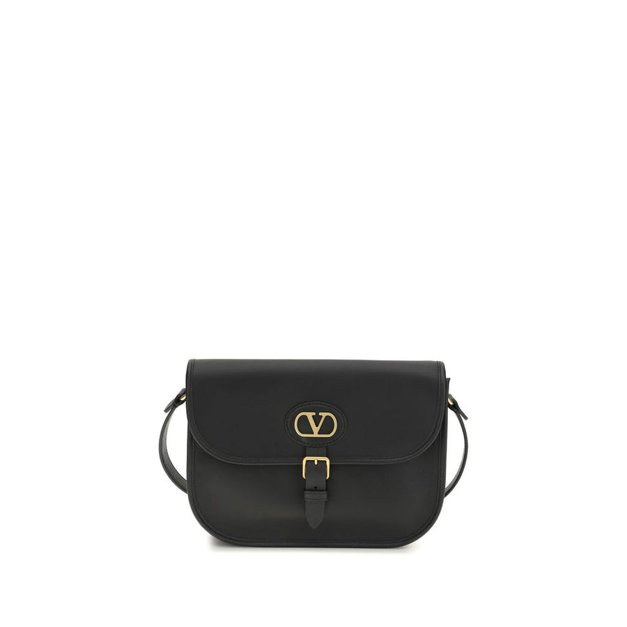 Valentino Garavani 100% Calf Leather Bos Taurus shoulder bag in black