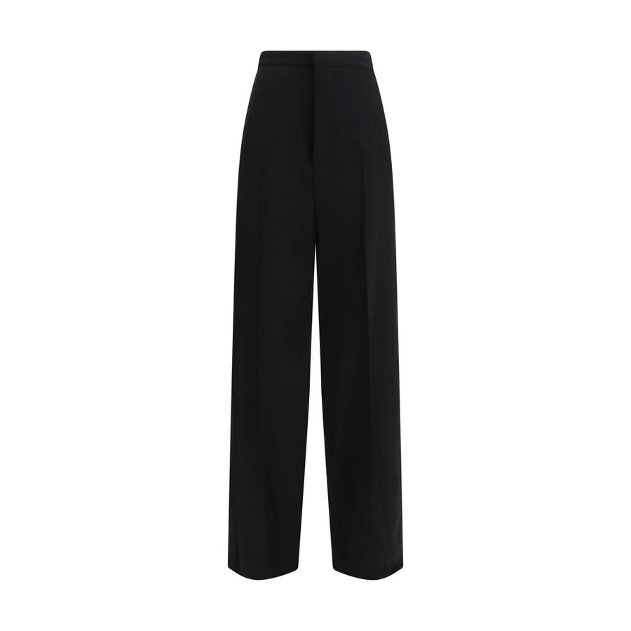 Balenciaga 100% Cotton trousers in black