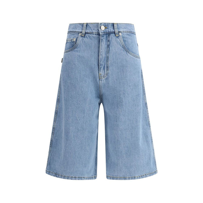 Coperni 100% Cotton bermuda shorts in blue
