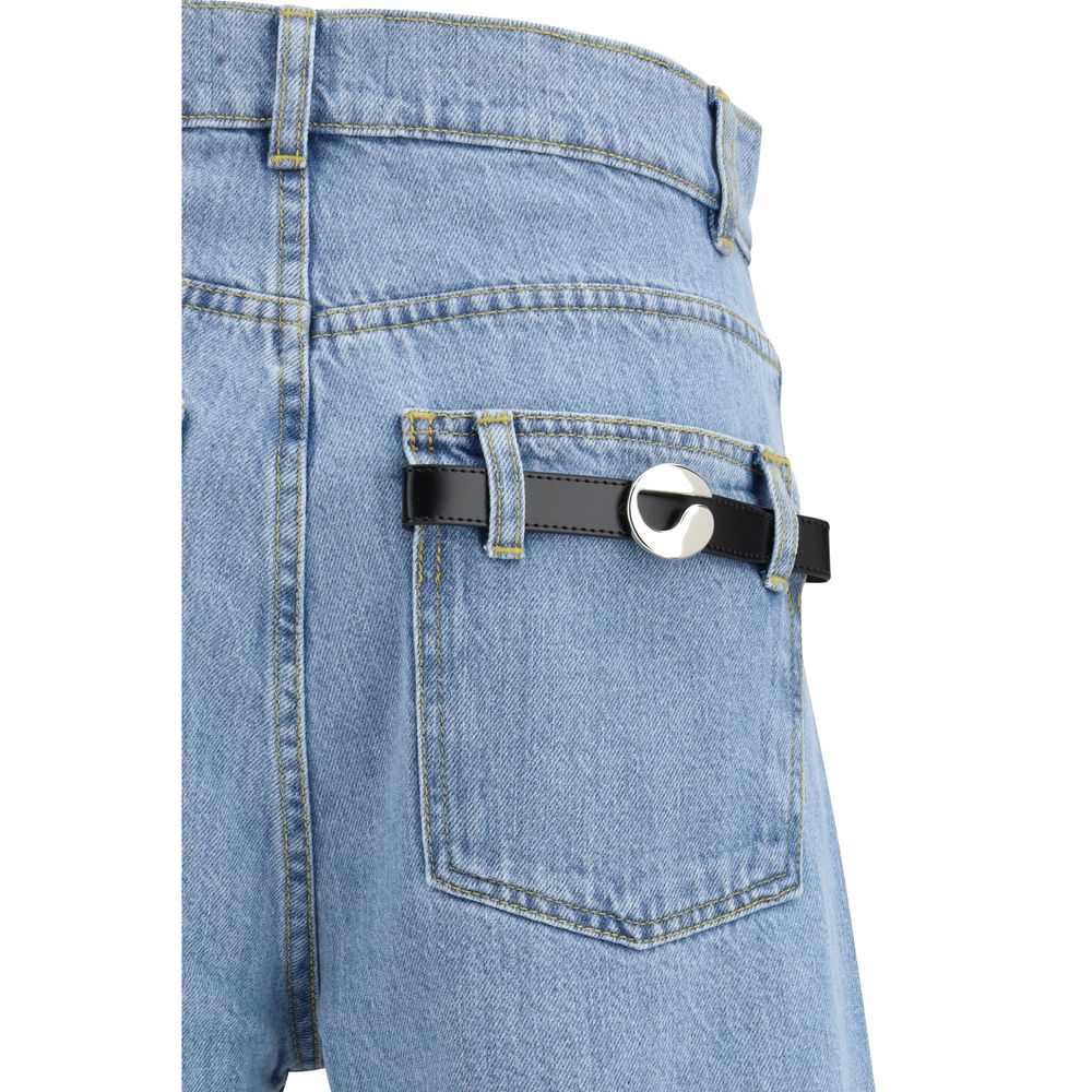 Coperni 100% Cotton bermuda shorts in blue — view 3