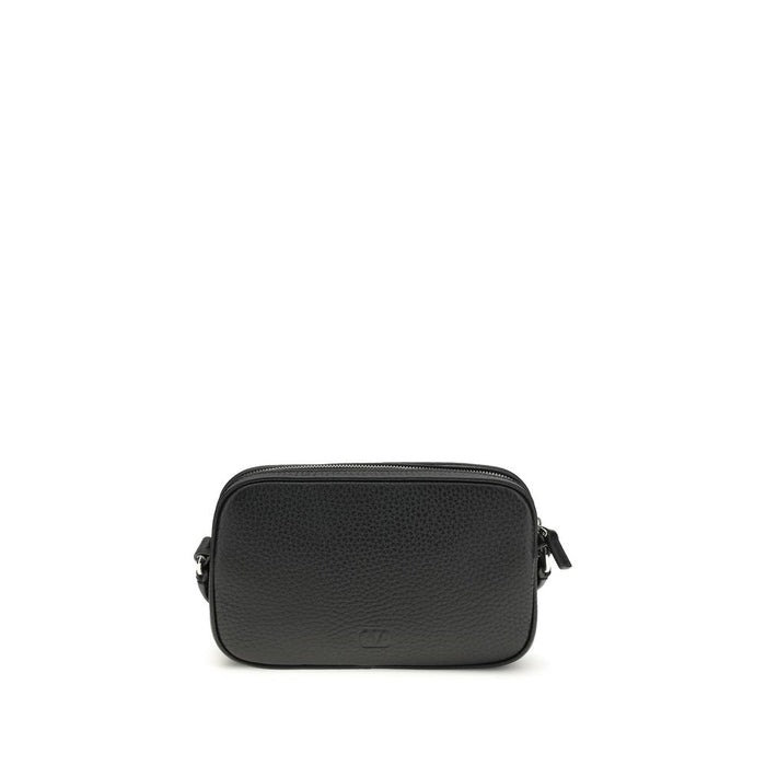 Valentino Garavani 100% Calf Leather Bos Taurus crossbody bag in black