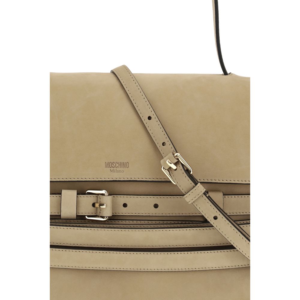 Beige Calf Leather Bos Taurus Handbag Bag
