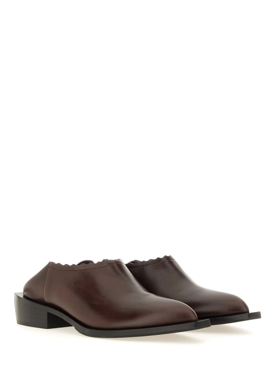 Shootie Cuban Heel Brown Leather Loafers