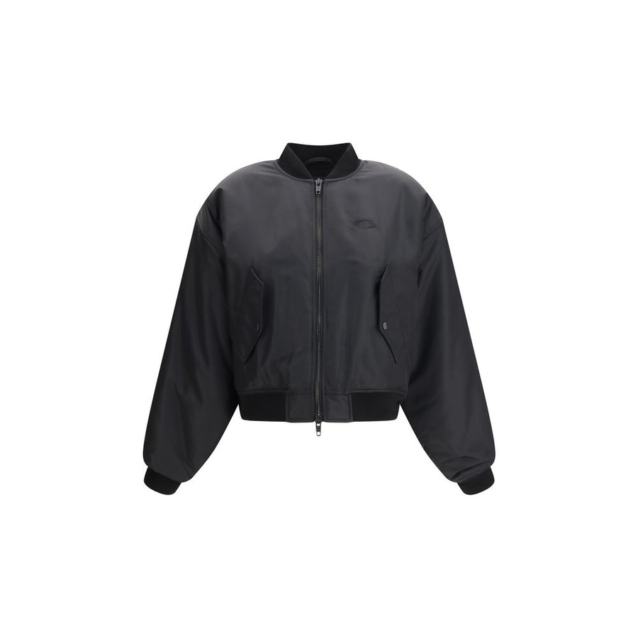 Balenciaga Outer 100% Polyamide bomber jacket in black