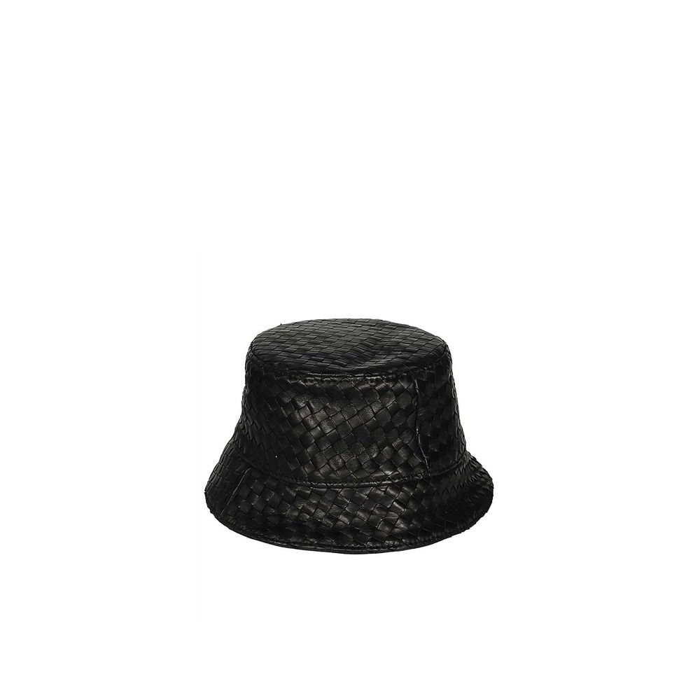 Bottega Veneta BO-9029405540564 100% Lamb Leather bucket hat in black
