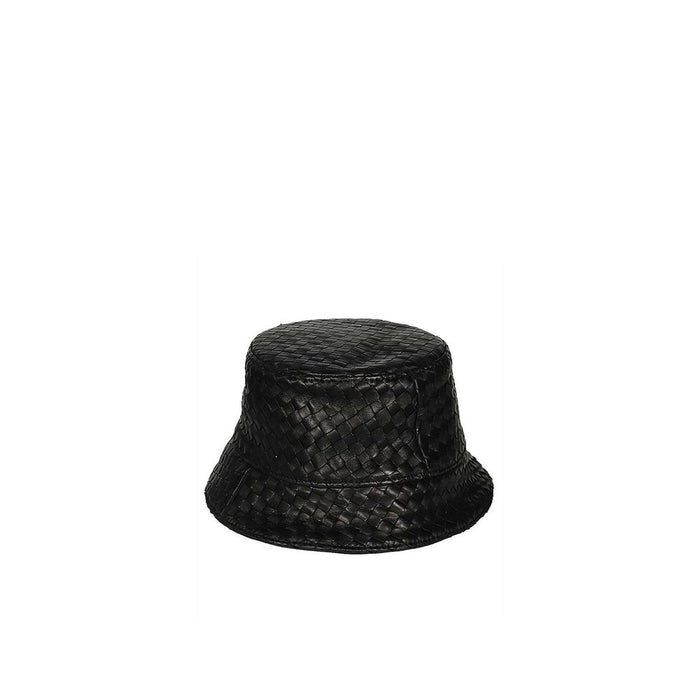 Bottega Veneta BO-9029405540564 100% Lamb Leather bucket hat in black