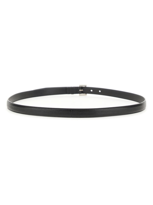 Thin Belt Cassandre Black Leather