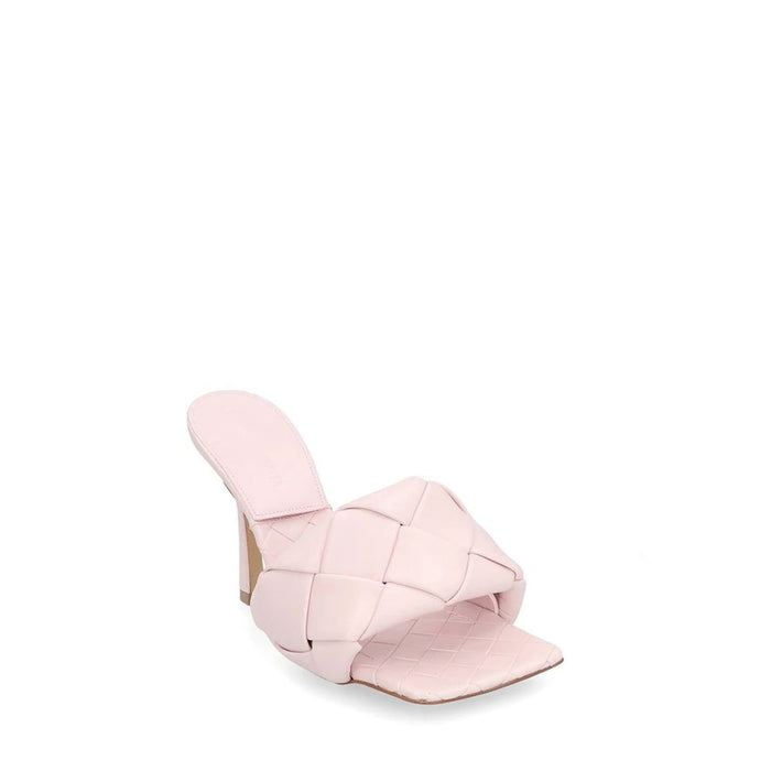 Bottega Veneta 100% Leather upper mule in pink — view 2