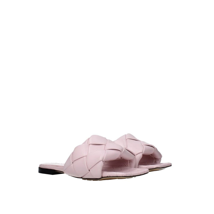 Bottega Veneta 100% calf leather upper sandal in pink — view 2