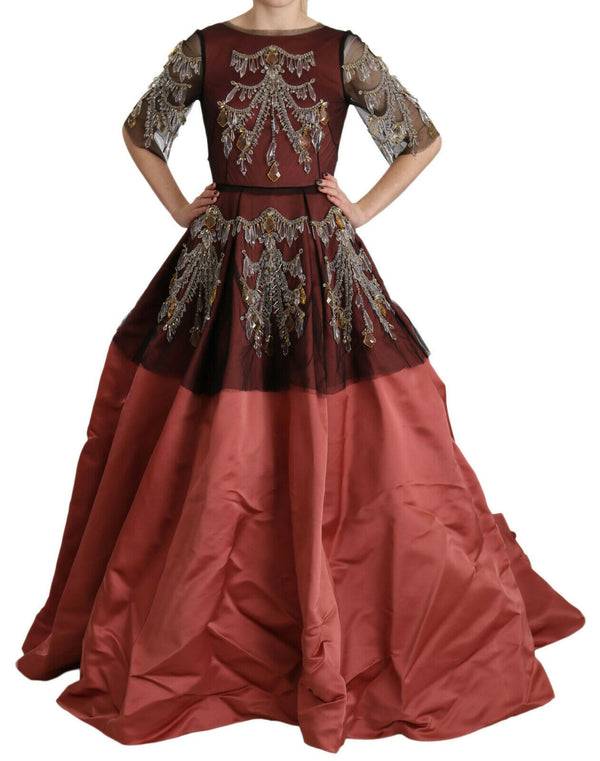 Dolce & Gabbana 90% Silk dress in red