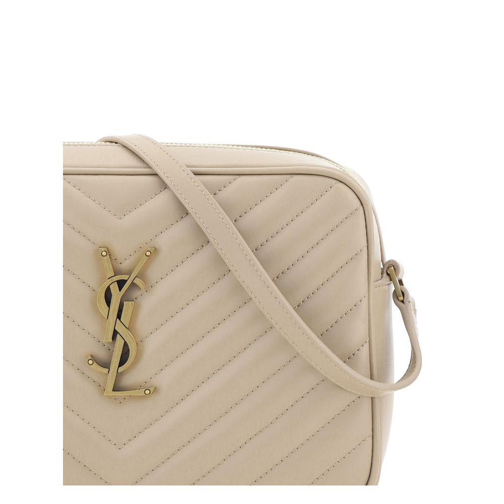 Saint Laurent 100% Calf Leather Bos Taurus shoulder bag in beige — view 4