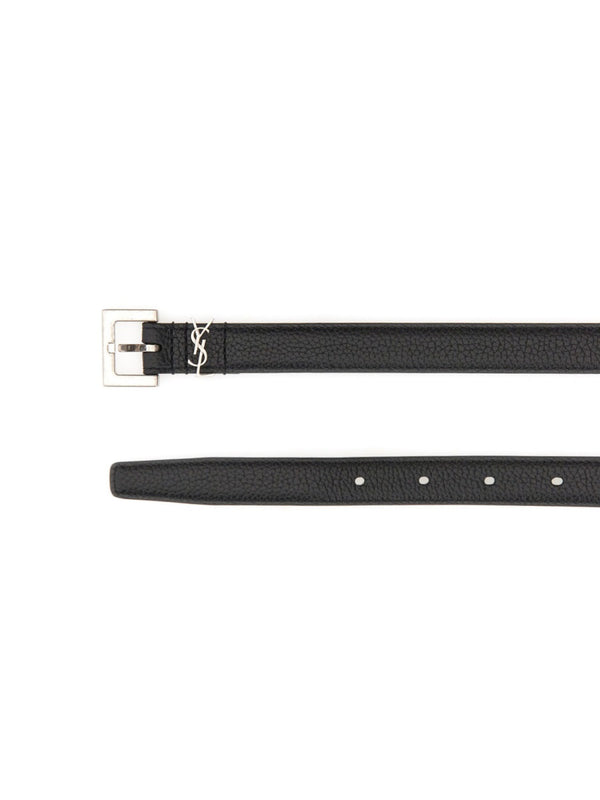 Thin Belt Cassandre Black Main: Calf Skin
