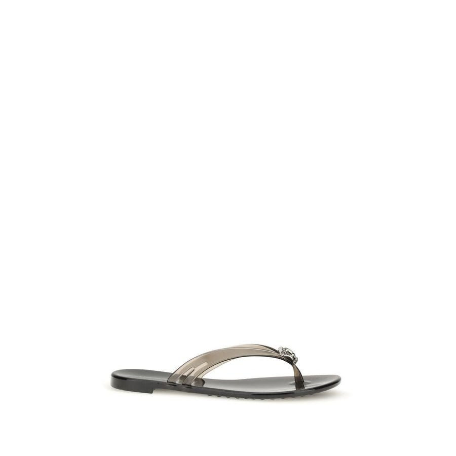 Casadei 100% Thermoplastic Polyurethane sandals in black
