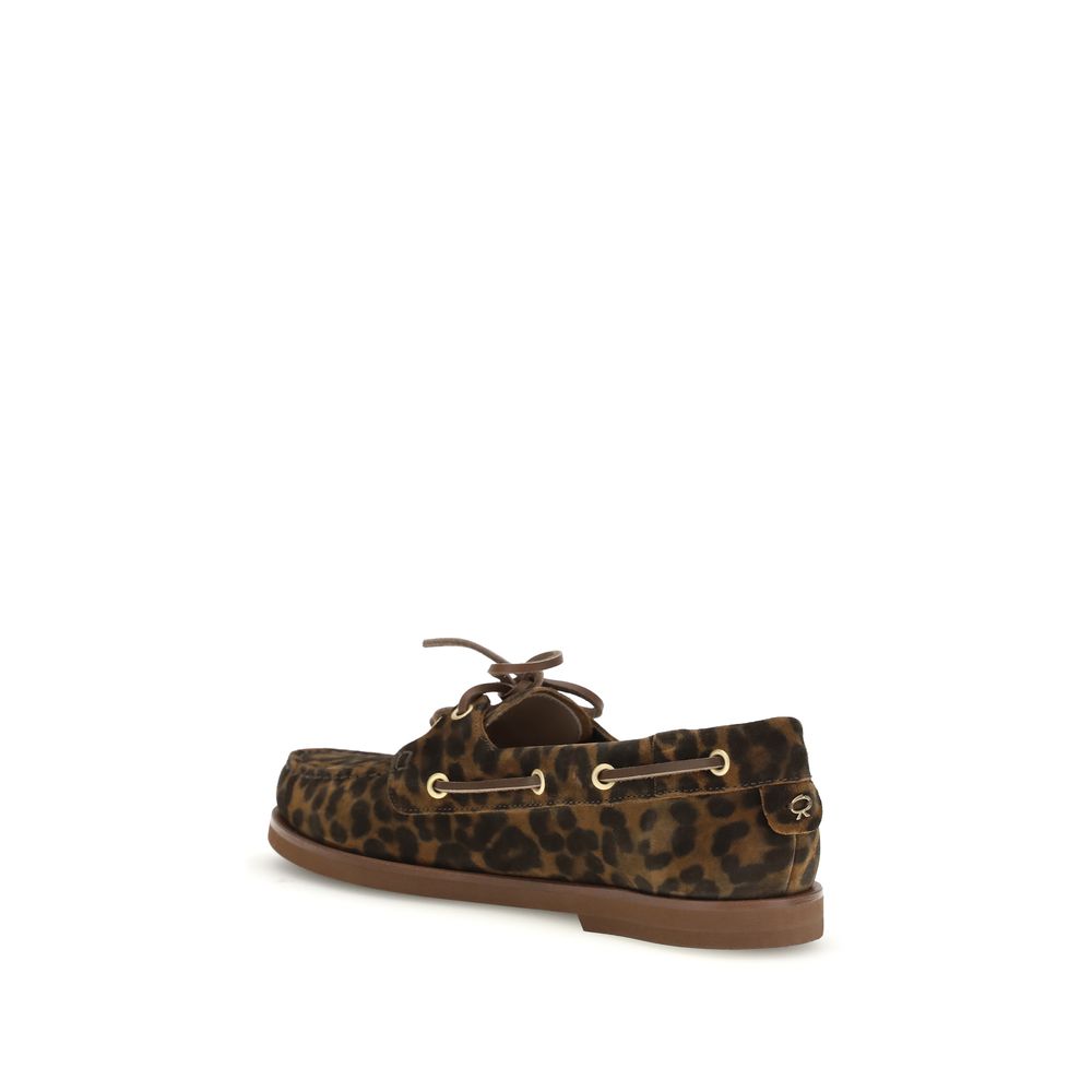 Gianvito Rossi Upper: 100% Calf Leather Bos Taurus; Sole: 100% Rubber loafer in brown — view 3