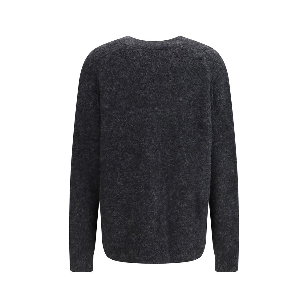 Marant Etoile 63% Alpaca Vicugna Pacos cardigan in gray — view 2