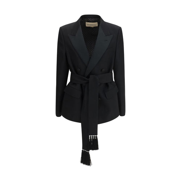 Valentino 100% virgin wool (Ovis Aries) blazer in black