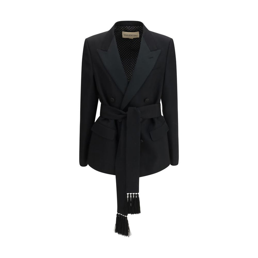 Valentino 100% virgin wool (Ovis Aries) blazer in black