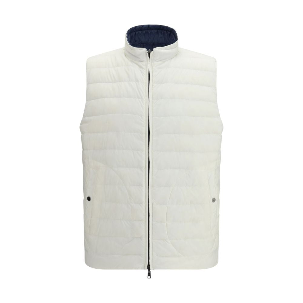 Herno 100% Polyamide gilet in navy — view 2
