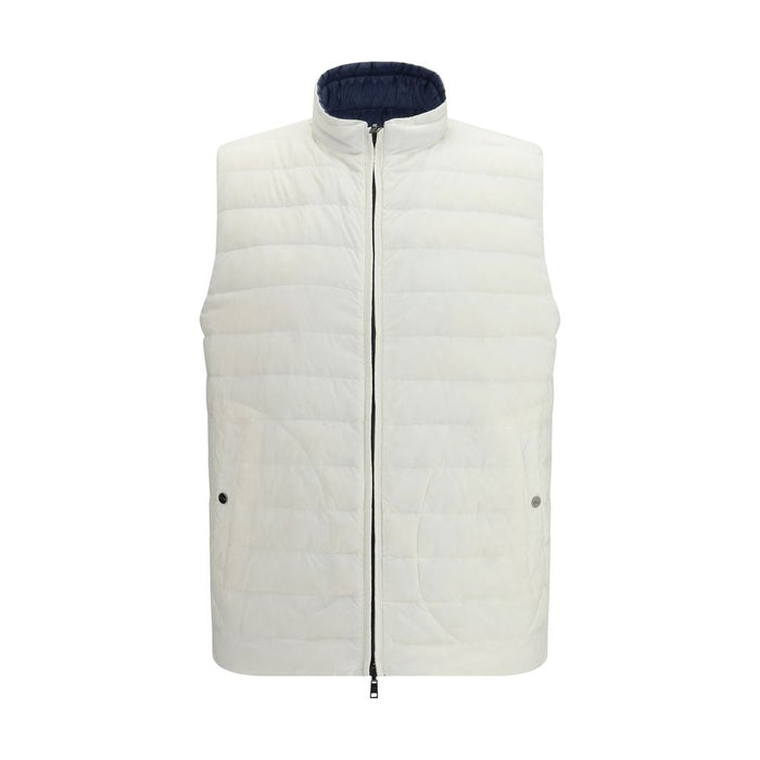 Herno 100% Polyamide gilet in navy — view 2