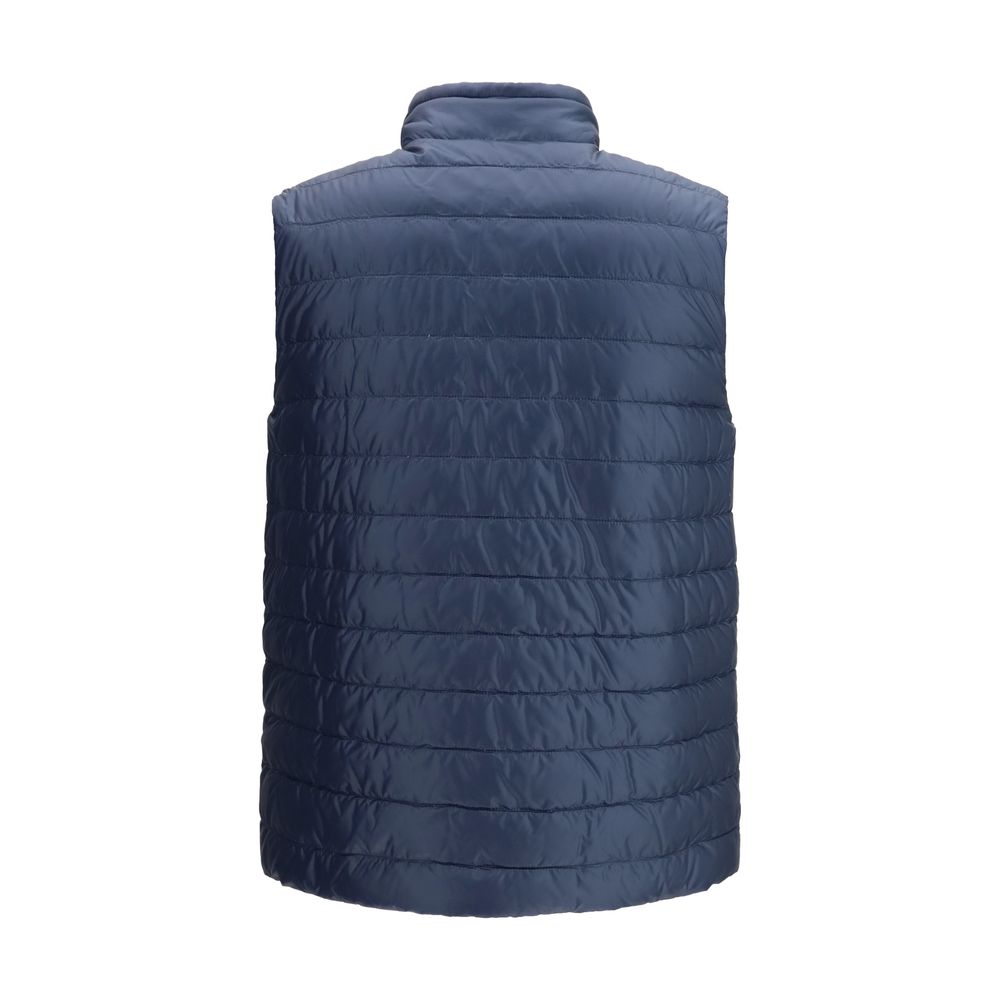 Herno 100% Polyamide gilet in navy — view 3