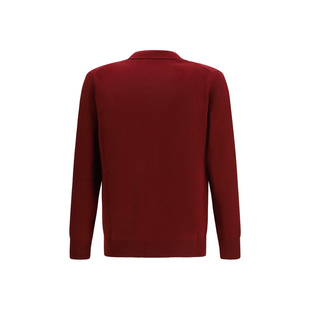Gucci 70% Wool cardigan in red — view 2