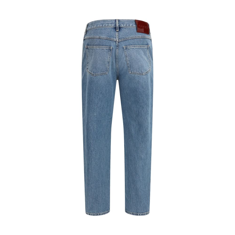 Gucci 100% Cotton jeans in blue — view 2