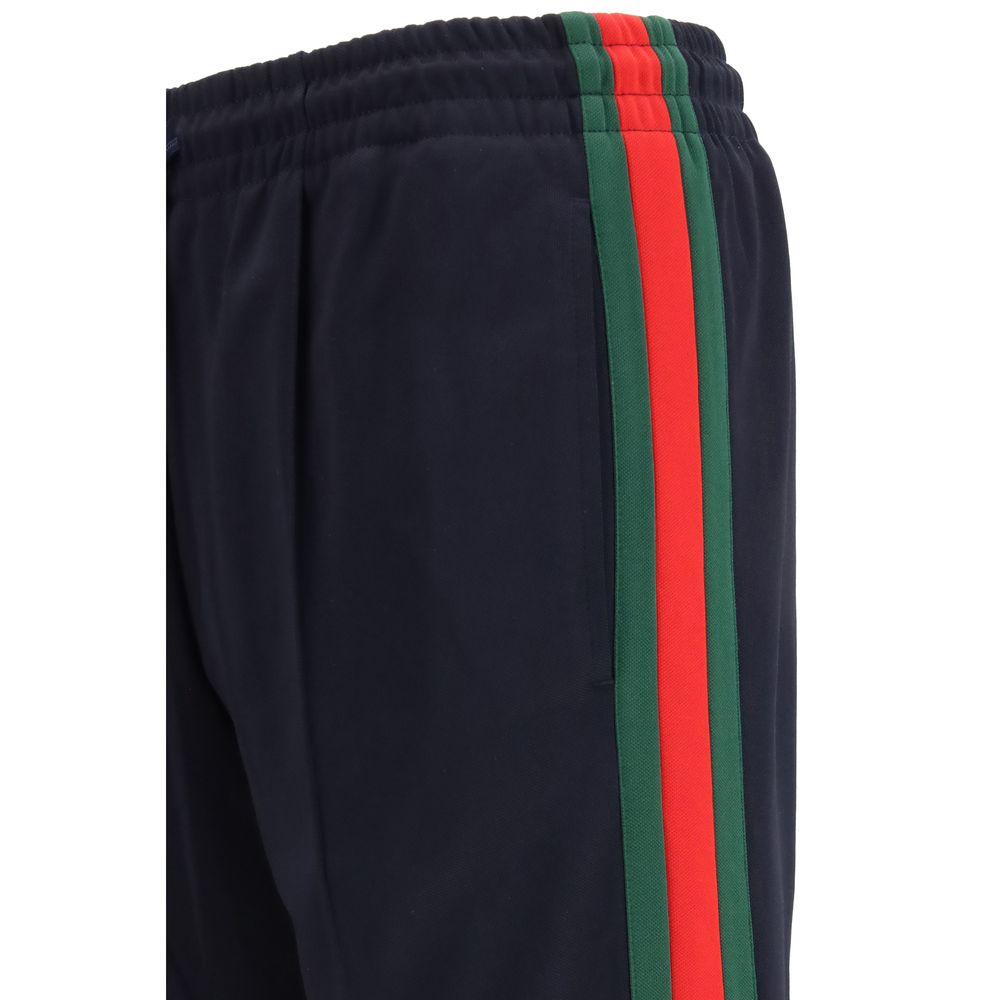 Gucci 55% Polyester 45% Cotton joggers in navy — view 3