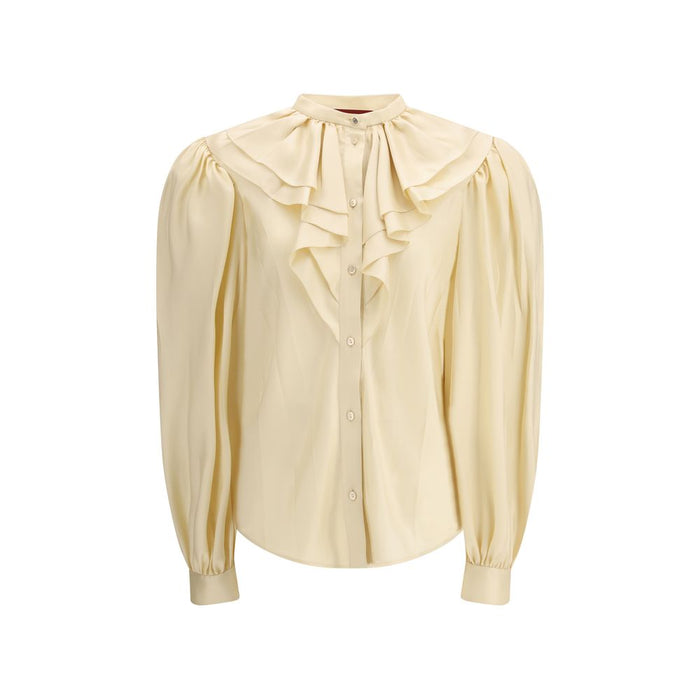 Gucci 100% Silk blouse in beige