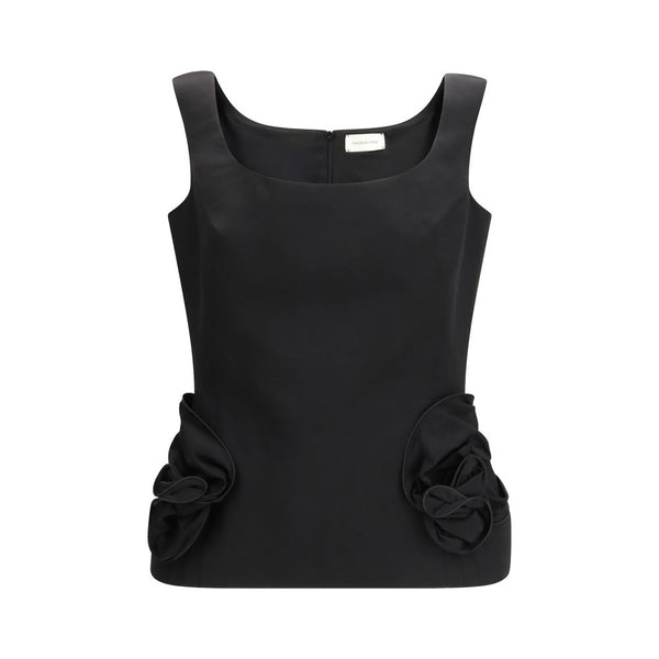 Magda Butrym 51% Cotton 49% Silk tank top in black