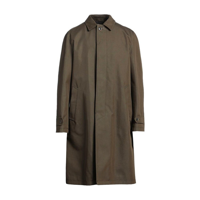Herno 83% Cotton 17% Polyamide coat in brown