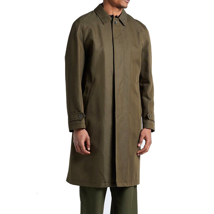 Herno 83% Cotton 17% Polyamide coat in brown — view 2
