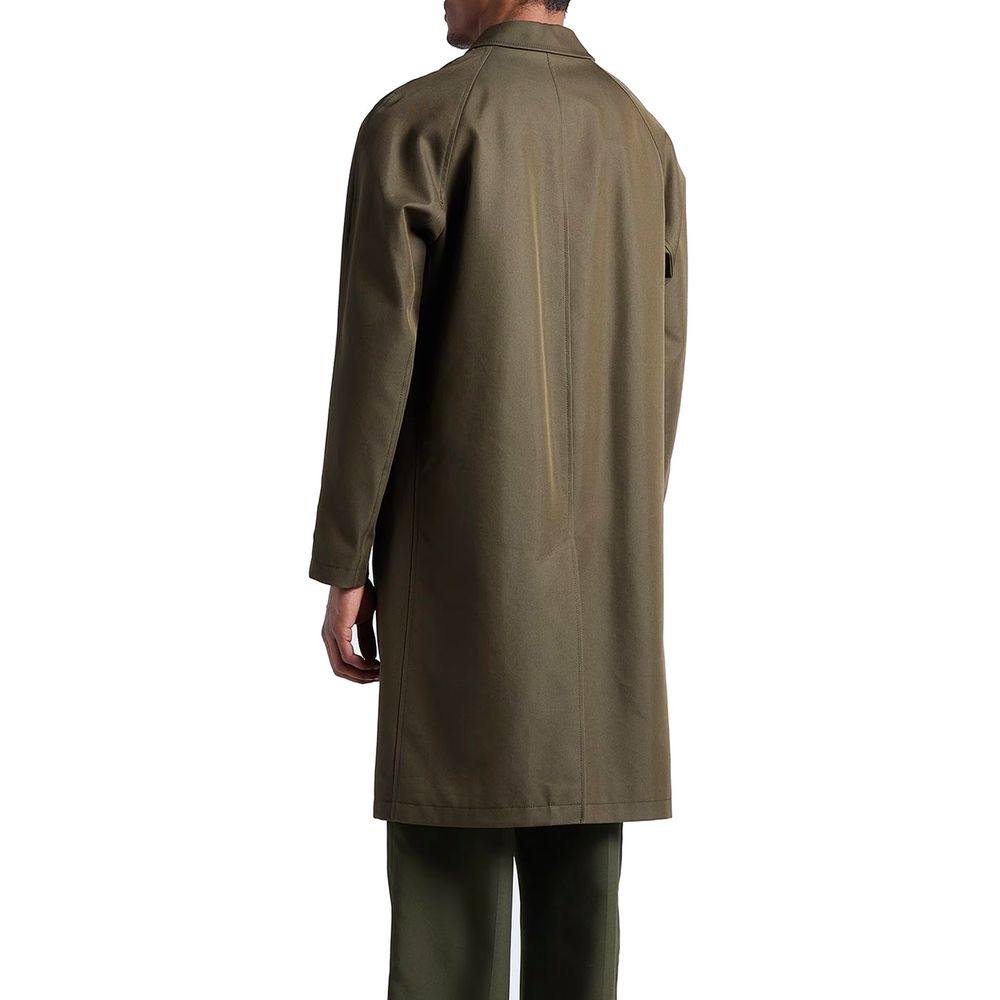 Herno 83% Cotton 17% Polyamide coat in brown — view 3