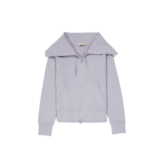 Herno 100% Cotton cardigan in purple