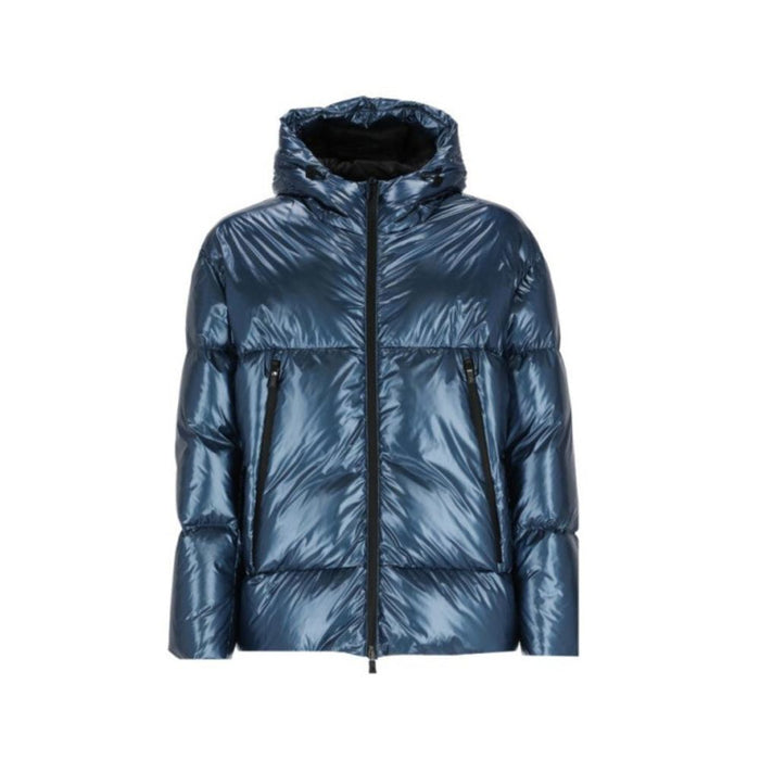 Herno Shell: 100% Polyamide; Padding: 80% down down jacket in blue
