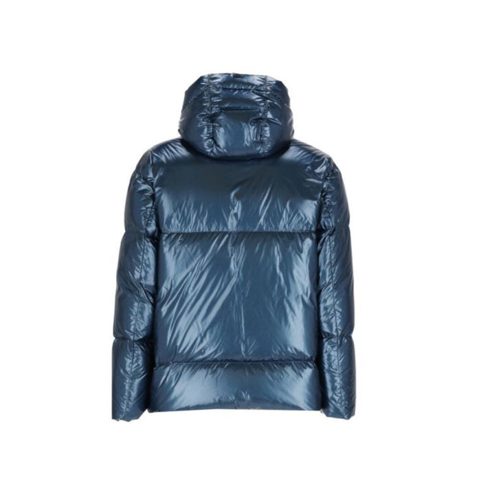 Herno Shell: 100% Polyamide; Padding: 80% down down jacket in blue — view 2