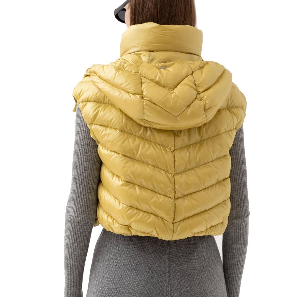 Herno 100% Polyamide; padding: 90/10 goose down and feathers vest in yellow — view 3