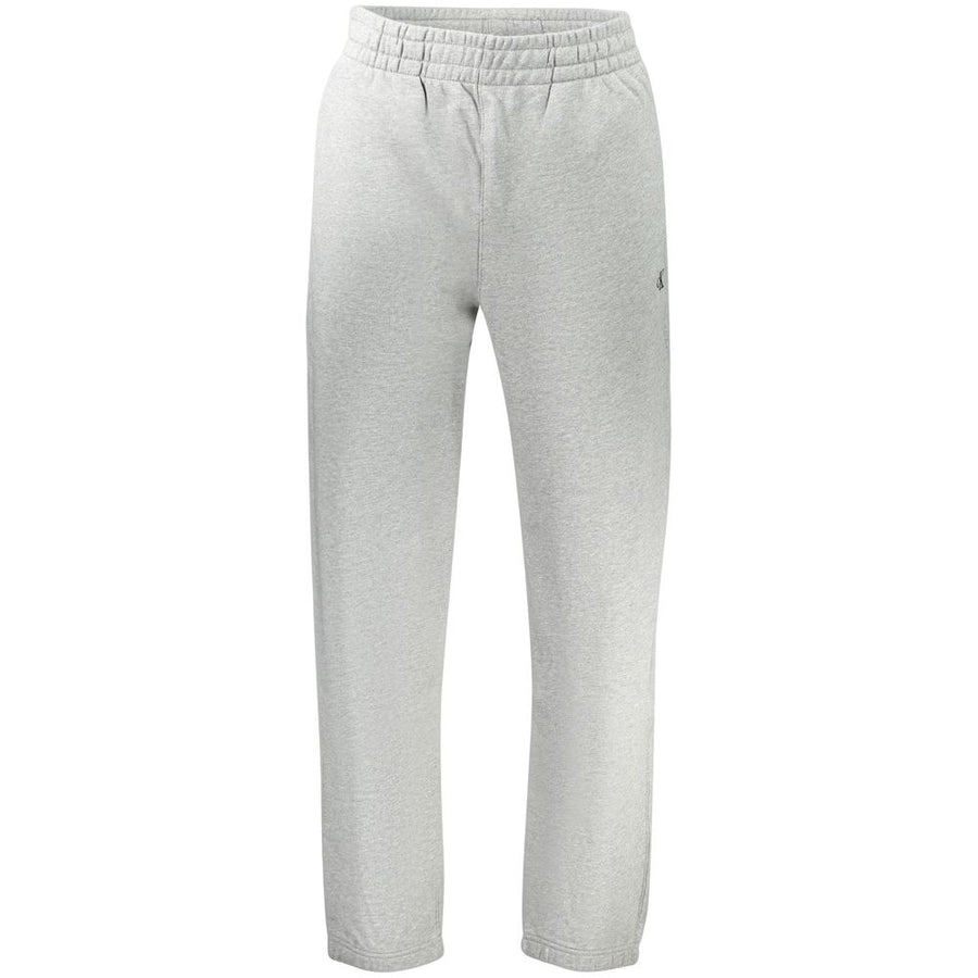 Grigio Cotton Men Sport Trouser Gray